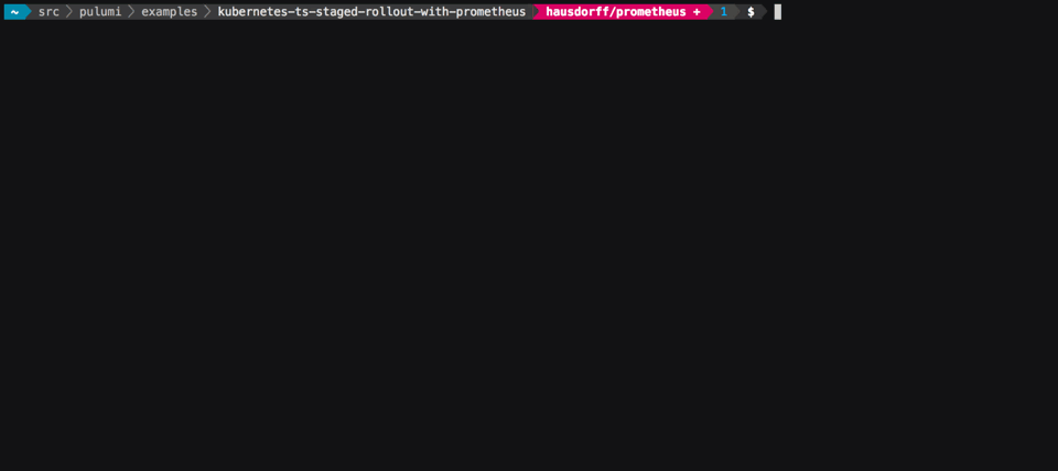 Deployment gated by Prometheus check gatedDeployment